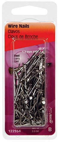 Hillman Fasteners 1 x 18 BRT Draht-Nagel (6 Stück) 122554 Draht-Nägel