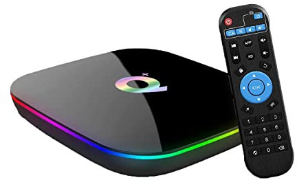 Android TV Box, Q Plus Android 10.0 TV Box 4GB RAM/32GB ROM H616 Quad-Core Support 2.4Ghz WiFi 6K HDMI DLNA 3D Smart TV Box
