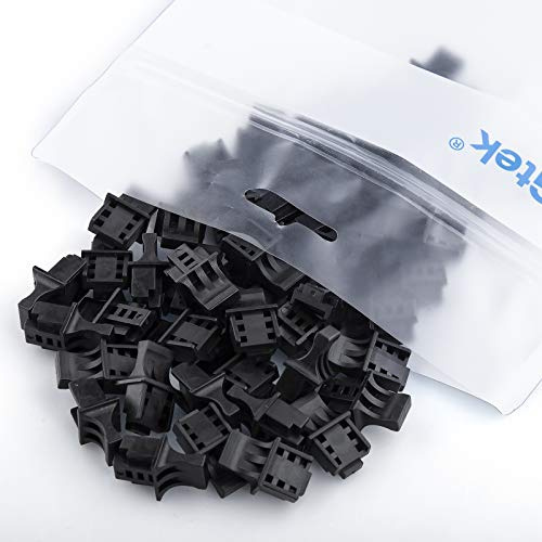 10Gtek RJ45 Dust Cover - Anti-Dust Cap for Ethernet/LAN Ports, Protects Switch/Network Cards/Router/Media Converters, PVC, 50 Pack