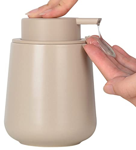 BosilunLife Ceramic Soap Dispenser - Dish Soap Dispenser for Bathroom 12Oz