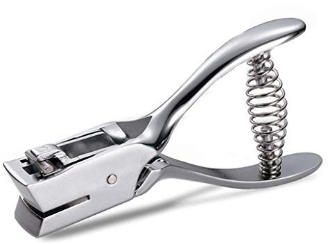 Pinze in metallo per album di ritagli, perforatore a mano con foro ovale