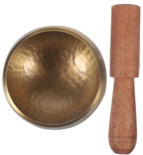 GETAJGHSD Cuenco de tibetano tazón de tazón de fuente de nepal cuenco de música de buda gong tibetano cuenco tibetano cuenco Tazón de golpeteo manual De madera