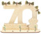 DKINY 70. Geburtstag Geldgeschenk Holz Männer Frauen Geschenk zum 70 Geburtstag 70. Geld Geschenk Deko aus Holz Personalisierte Geburtstagsgeschenke für Großvater Großmutter Jubiläum Hochzeit Familien