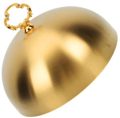 Cabilock Tapas Para Ollas y Sartenes Acero Inoxidable Antisalpicaduras Tapa Dorada Mantener Caliente