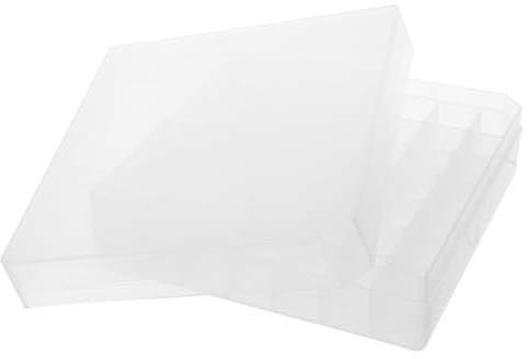 SEWACC Contenitore Porta Fiale in Plastica Trasparente con 49 Scomparti da 3 Ml Custodia Ermetica per Microprovette da Laboratorio Organizer Componibile per Conservazione Campioni in
