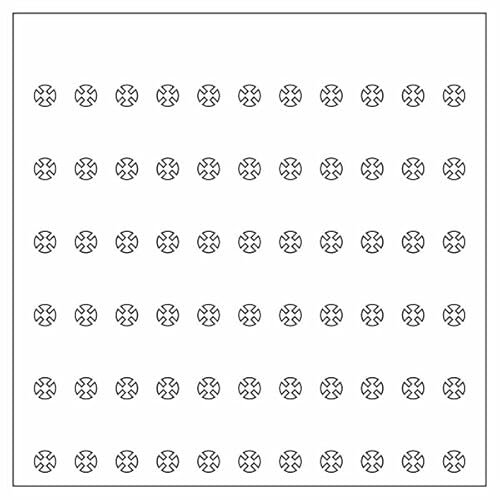 66er Inlay für IKEA SANNAHED Rahmen 35 x 35 Designed für Lego® minifiguren Platz für 66 Figuren