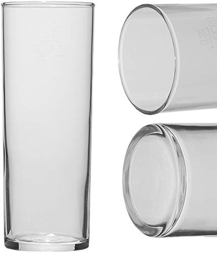 Generisch 12 Kölner Stangen Kölschgläser Biergläser, dicker Rand, 24,5 cl mit Füllstrich 0,2 l /-/ CE