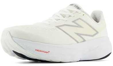 New Balance Men's Fresh Foam X 1080 V14 Running Shoe, White/Silver Metallic/Sea Salt, 7 M