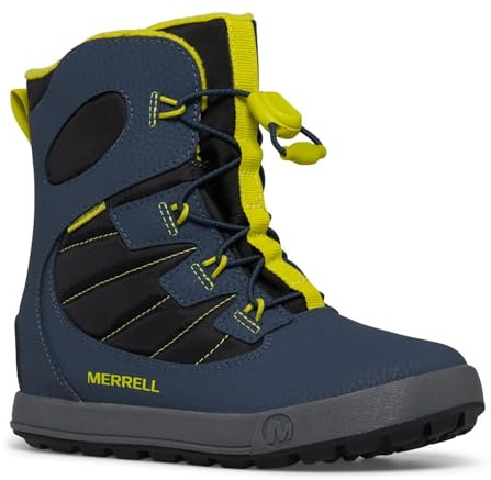 Merrell Snow Bank 4.0 Wtrpf Kid's,Navy/Lime 38 EU