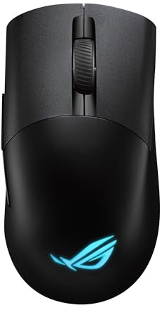 ASUS ROG Keris Wireless Aimpoint Gaming Mouse – Right-Handed Ergonomic, 75g, Tri-Mode Connectivity, 42K DPI, up to 119Hr Battery, PC/Mac Support - Black