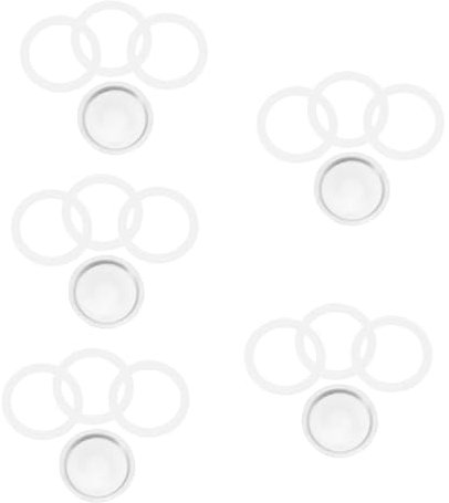 Cabilock 5 Sätze Zubehör für Kaffeekannen Espressomaschine Dichtungsring Silikon Dichtungsring kaffeeautomaten kaffeevollautomat dichtung für espressomaschine Espressokocher Silikonringe