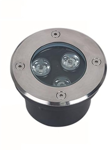 DUOAZJL Focos LED ultrafinos - Iluminación subacuática estanca de 3W, foco LED exterior estanco IP68, iluminación empotrada para piscina, jardín, terraza(Yellow,3W(DC12v))