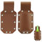 KOZOY Cintura per birra, porta birra, fondina per uomo, in pelle, portabottiglie per birra, zaini, cintura per uomini, festa del papà, accessori per la birra (marrone)