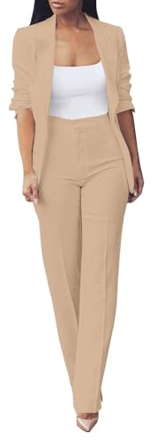 Elegant elegant kurvig kostym formell kavaj business lättviktsbyxor och jacka plus size långa ärmar kostymer kontorskläder mode arbete kostymjackor