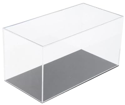 MagiDeal Vitrine en acrylique transparente de comptoir pour maquettes de voitures, objets d'artisanat, souvenirs, bibelots et figurines, 33 Cm X 16 Cm X 14