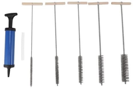 Generic Rörborstsats 8Mm 12Mm 16Mm 20Mm 25Mm Rostfritt Stålrörrengörare med Abshandtag för Borrhål Hushållskontor Industriell Användning