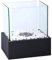Esschert Design Bioethanol Brenner, rechteckig, 24,8 x 21 x 28,2 cm, Dekoration, Öllampe, Gartenlicht, schwarzer Sockel/durchsichtiges Glas