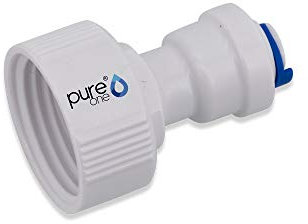 PureOne EF026-B Quick-Fitting - 3/4 Zoll IG auf 1/4 Zoll Schlauch (BSPT) | I-Form. Ausführung: I-Stück | I-Form. Zubehör für Umkehr-Osmose, Wasser-Installationen