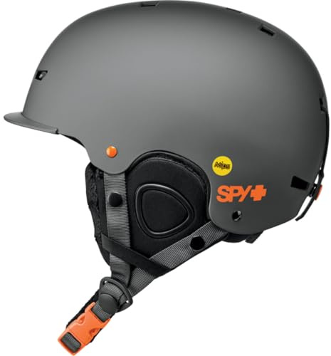 SPY OPTIC Snow Helmet Galactic with MIPS for Ski Snowboard (Matte Gray - Spy For Life, M (56-58cm))
