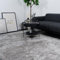 Consilio Concept 80 x 150 Teppich Wohnzimmer Silber Hochflor Shaggy langflorig Handmade handgefertigt Wohnzimmerteppich modern Zertifiziert Made in Germany Design Manufaktur Markenteppich Oeko TEX