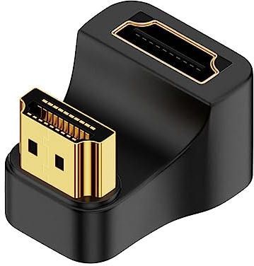 Fowybe Adattatore 8k per TV,Adattatore U ad Angolo retto 8K HD | 48 Gbps HD ad Angolo retto, connettori HD per Monitor, Console di Gioco, proiettore, televisore