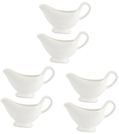 Yardwe 6 Pcs Sauce Boat Coffee Dispenser Coffee Container Water Bottle Set Mini Gravy Boat Containers with Lids Kitchen Sauce Boat Kitchen Accessories Seasoning Cups Food Sauce Bowls Food