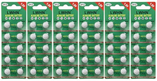 60 Stück AG10LR1130 1.5V Alkaline Knopfzelle Batterien Ohne Quecksilber