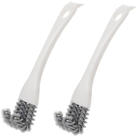 FDCGAS Brosse de Nettoyage Multifonctionnelle - 2pcs pour Barbecue, Cuisinière, Évier, Coin Mort et Grille avec Petite Tête