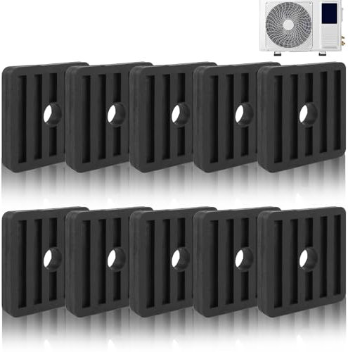 Klimaanlagen Schwingungsdämpfer aus Gummi Vibrationsdämpfer Klimaanlage Stoßdämpfer für Klimaanlage Vibrationsdämpfer Klimaanlage Stoßfestes Fußpolster Schwarz