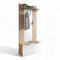 Stella Trading Lagos Kompaktgarderobe in Artisan Eiche Optik, Weiß - Set aus Garderobenpaneel und Schuhbank für Ihren Eingangsbereich - 80 x 195 x 38 cm (B/H/T)
