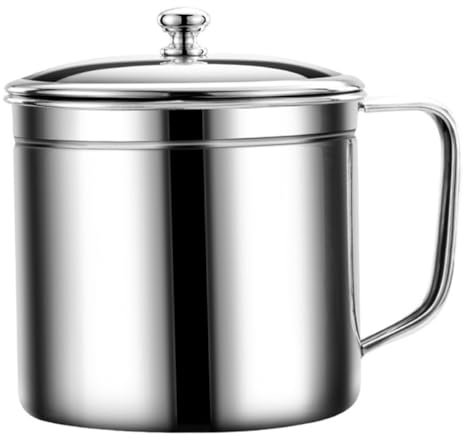 OKUMEYR Filtro De Aceite Aceitera Doméstica De Acero Inoxidable Lata Para Almacenar Aceite Lata De Grasa