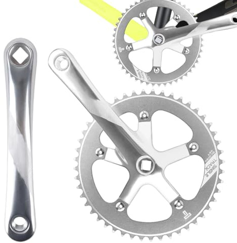 Crank Bicicletta - Set di manovella da ciclismo professionale in alluminio | Componenti per biciclette in lega leggeri durevoli Strade, Viaggi, sentieri e passeggiate urbane |