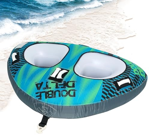 GjnjfdF Boe trainate per sci nautico - Galleggiante gonfiabile per giovani - Tubi nautici portatili grandi per Rafting Kayak Sport acquatici Piscina Nuoto Lago Sci Nautico