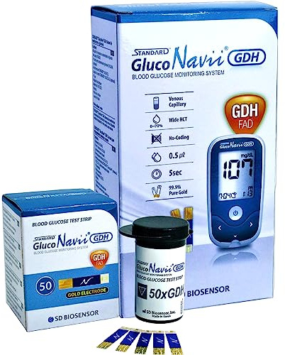 GlucoNavii Meter Variation (GlucoNavii mmol/L + 50 Strips)