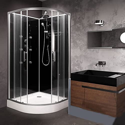 Vidalux Hydro SS79 Shower Cabin 900 x 900-Black
