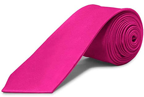 OcioDual Corbata Fucsia Hombre, Corbatas de Hombre Modernas, Corbata Lisa Elegante para Traje de Boda, Negocios, Celebraciones, Eventos, Fiestas, Gravatas Hommes, Corbatas Estrechas
