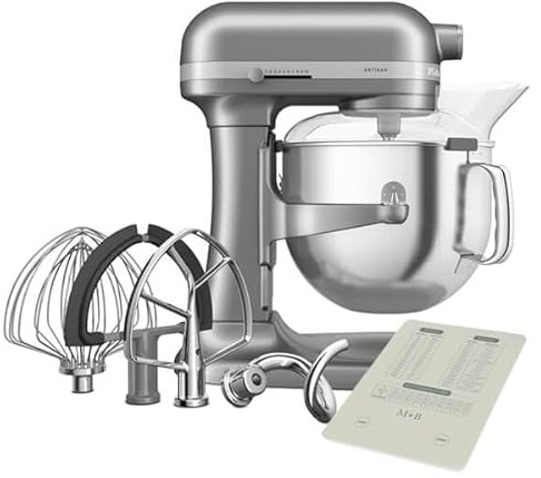 KitchenAid 6.6L Bowl Lift Artisan Mixer Contour Silver (5KSM70SHXBCU)
