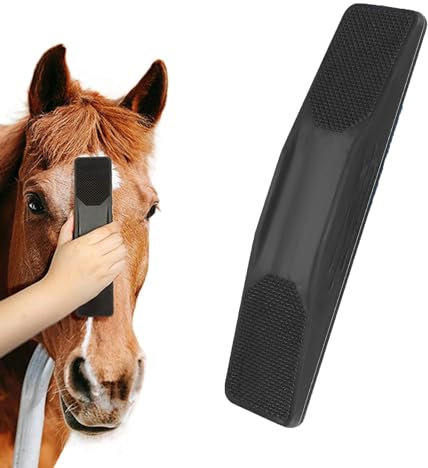 Amebleak Pferdebürste, 6-in-1 Pferde Wurzelbürste, Massagekamm für Pferde, Horse Grooming Brush, Brushes Pferde Wurzelbürste Massage und Pflege, Pferdebürsten zur Reinigung
