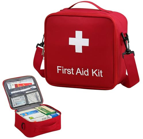 Zasjon Medikamententasche Reise Große Kapazität Reiseapotheke Tasche Leer Medikamenten Aufbewahrung Medizintasche Wasserdichte Notfalltasche Leer Medizin Aufbewahrungstasche Tragbar Erste Hilfe Tasche