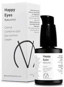 Cosmética Vital Happy Eyes Augencreme (Bakuchiol) 15 ml - Globale Augenpflege Augencreme - Cosmeceutisch Vegan