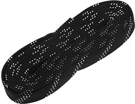 TOYANDONA Cordones Planos Encerados para Patines De Ruedas y Hockey Cinturones Profesionales Antideslizantes Elásticos y Resistentes para Calzado Deportivo y Casual Negras