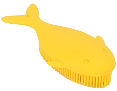 Épurateur de bain en Silicone, exfoliant, cheveux doux, Spa, Massage, shampoing, brosse de douche pour bébés et enfants (Gelb)