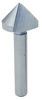 MNUPL 1PC 1 flûte 3 flûte couteau à chanfreiner foret à un seul tranchant 60/90/120 degrés chanfrein fraisage acier inoxydable alésage foret fraise(60 deg,1 FLUTE_D20.5 X 10)