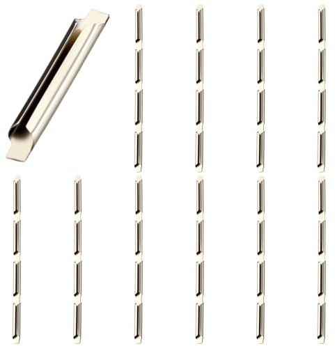 Otoolling 40 Pcs Ho Scale Train Accessories Nickel Silver Rail Joiners Railway Track Nickel Silver Universal Rail Joiners for C Track