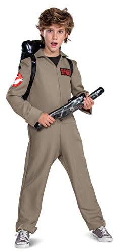 Ghostbuster Jumpsuit for Kids, Ghostbusters Afterlife Costume, Classic Size Small (4-6)