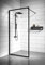 Badplaats B.V. Duschwand Georgia 90 x 200cm Glas Duschabtrennung Walk-In Dusche Nano Duschtrennwand, Schwarz