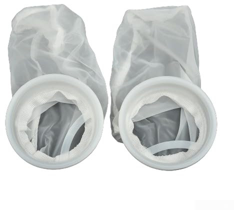 Emiif IBC-Deckelfilter, Nylon, waschbar, DN75, Nadelfilz, IBC, Regenwassertank-Zubehör, Filter, 2 Stück