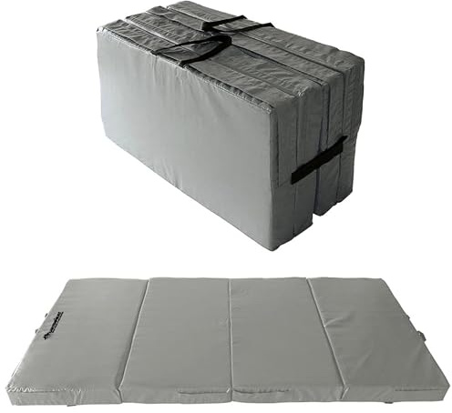 Gartenpirat Tappetino universale grigio, 200 x 100 x 10 cm, tappetino sportivo per bambini, 4 pezzi, pieghevole
