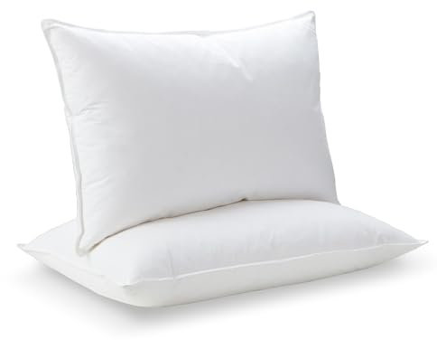 Deodar Kopfkissen 48x74cm, [2er Set] Federkissen Daunenkissen mit 1000g Füllung, 85% Gänsefeder 15% Gänsedaunen, Baumwollbezug Hypoallergen, Maschinenwaschbar, Öko-Tex und RDS Zertifiziert