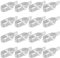 CHEUKYIU 16 Stück Drahtspanner Verzinkt, Zaunspanner, Drahtzaun Spanner, Maschendrahtzaun Spanndraht für Garten Spanndraht Wildzaun, Forstzaun, Weidezaun, Knotenge?echtzau, Silber (9 x 2cm)
